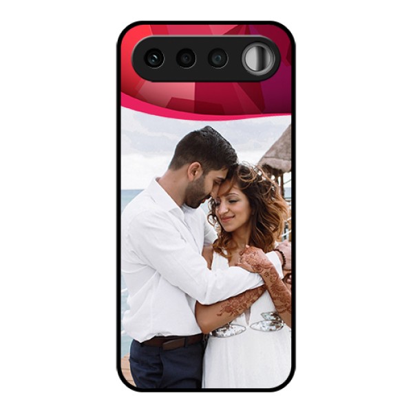 Realme 16 5G Custom Glass Phone Case - Red Abstract Design