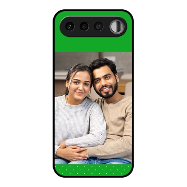 Realme 16 5G Custom Glass Phone Case - Green Pattern Design