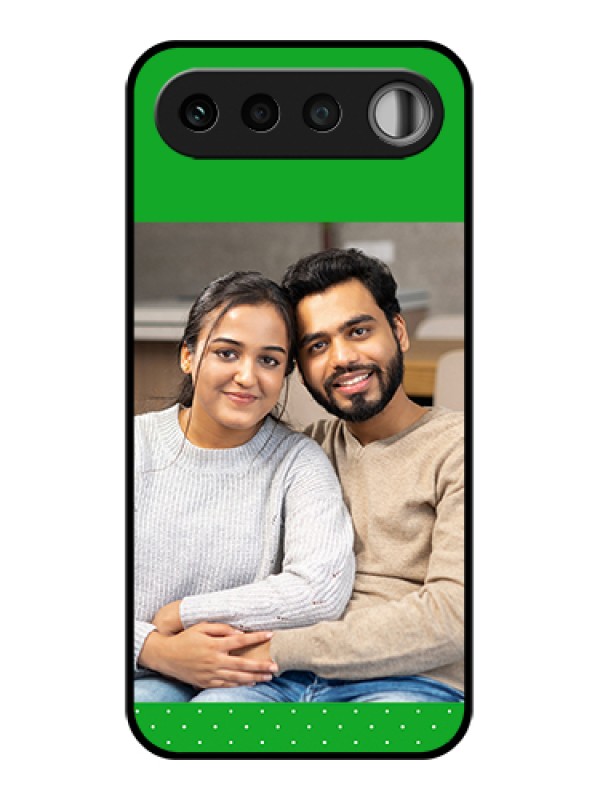 Custom Realme 16 5G Custom Glass Phone Case - Green Pattern Design