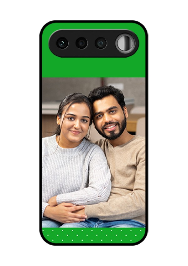 Realme 16 5G Custom Glass Phone Case - Green Pattern Design