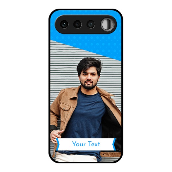 Realme 16 5G Custom Glass Phone Case - Simple Blue Color Design