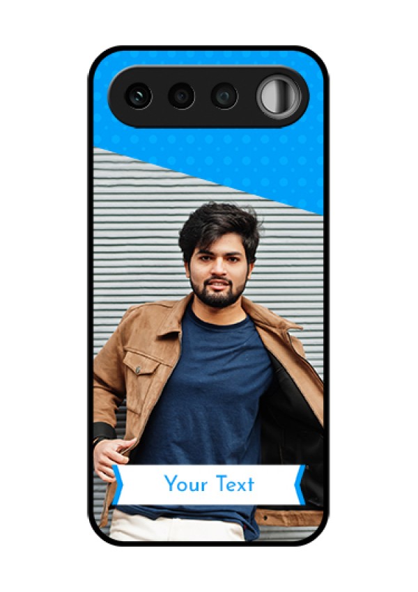 Realme 16 5G Custom Glass Phone Case - Simple Blue Color Design