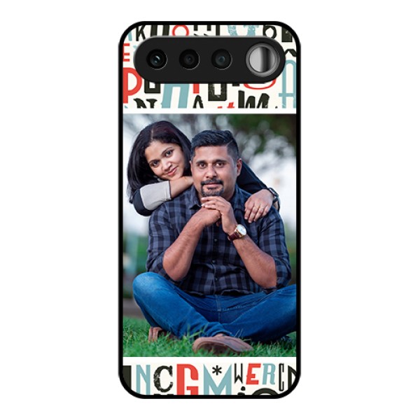 Realme 16 5G Custom Glass Phone Case - Alphabet Design