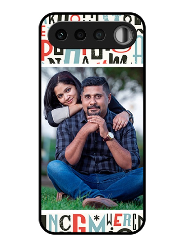 Custom Realme 16 5G Custom Glass Phone Case - Alphabet Design