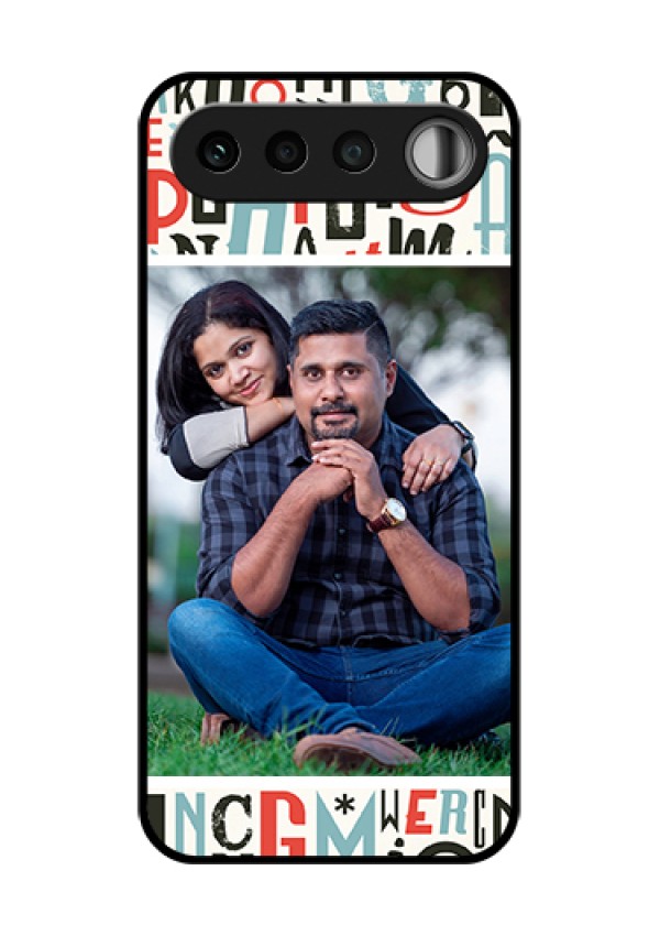 Realme 16 5G Custom Glass Phone Case - Alphabet Design
