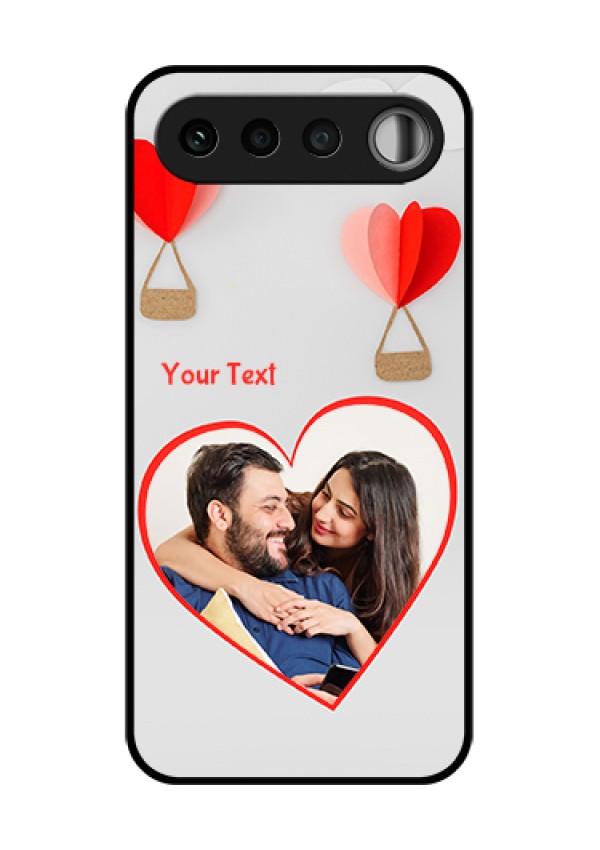 Realme 16 5G Custom Glass Phone Case - Parachute Love Design