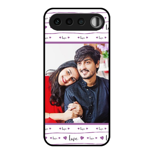 Realme 16 5G Custom Glass Phone Case - Couples Heart Design