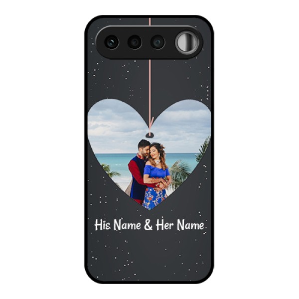Realme 16 5G Custom Glass Phone Case - Hanging Heart Design