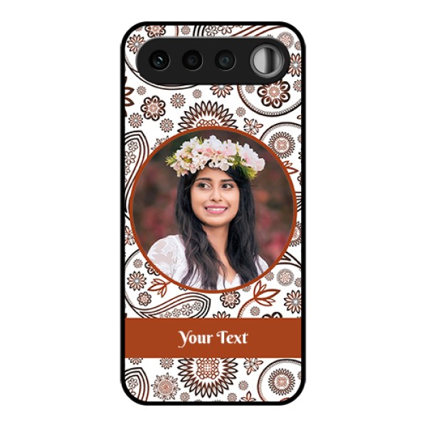 Realme 16 5G Custom Glass Phone Case - Abstract Flower Design