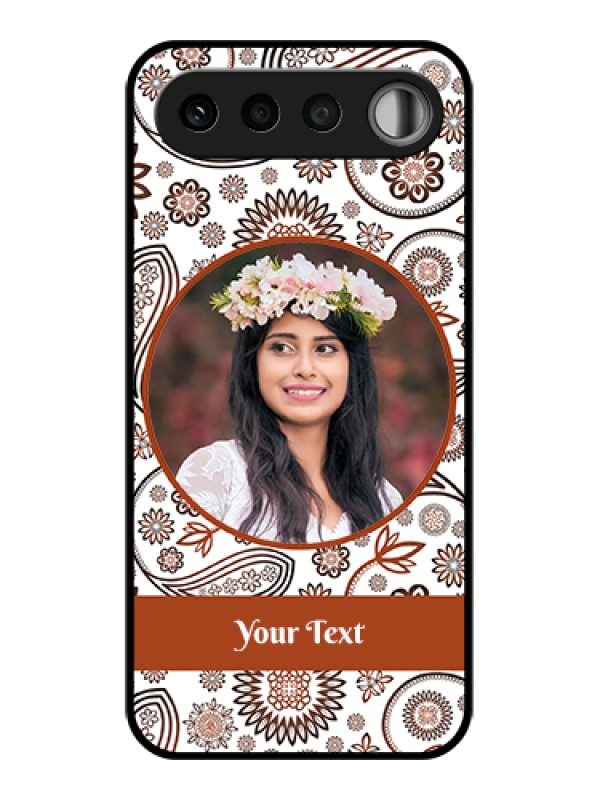Custom Realme 16 5G Custom Glass Phone Case - Abstract Flower Design