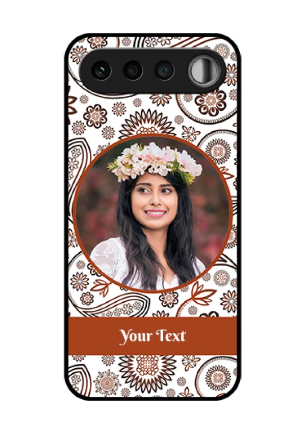 Realme 16 5G Custom Glass Phone Case - Abstract Flower Design