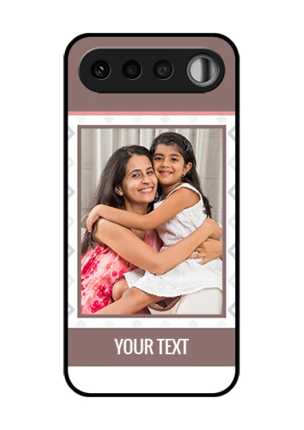 Realme 16 5G Custom Glass Phone Case - Simple Diamond Design