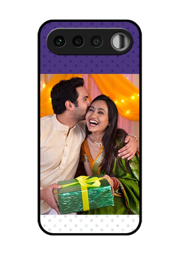 Realme 16 5G Custom Glass Phone Case - Violet Colored Pattern Design