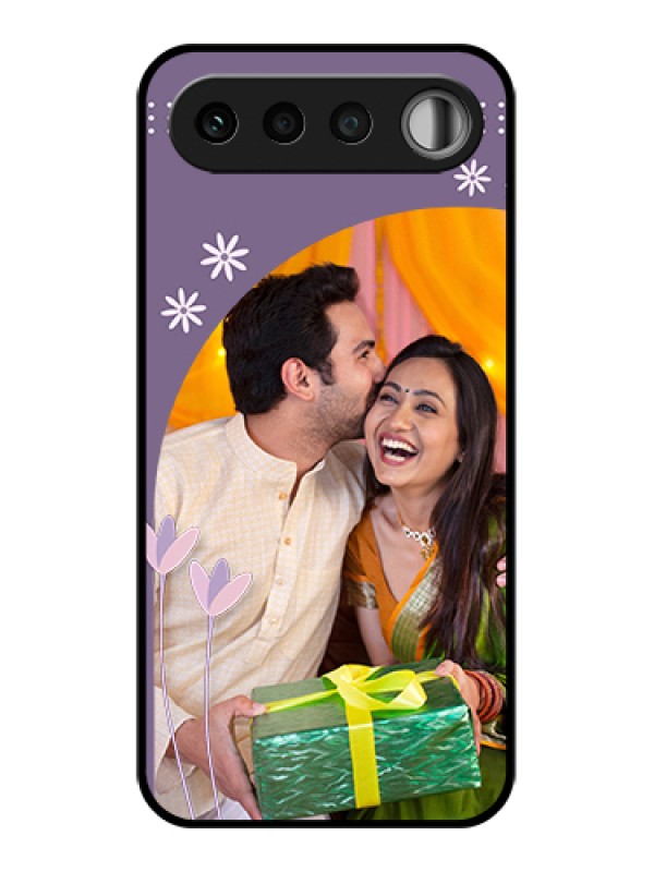 Custom Realme 16 5G Custom Glass Phone Case - Lavender Flowers Design