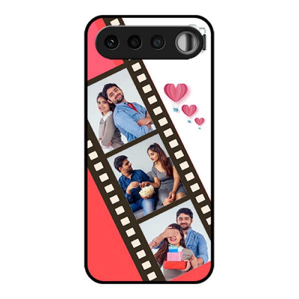 Realme 16 5G Custom Glass Phone Case - 3 Image Holder With Film Reel Realme 16 5G Custom Glass Phone Case - 3 Image Holder With Film Reel