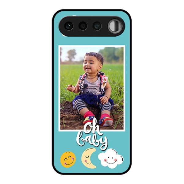 Realme 16 5G Custom Glass Phone Case - Smiley Kids Stars Design Realme 16 5G Custom Glass Phone Case - Smiley Kids Stars Design