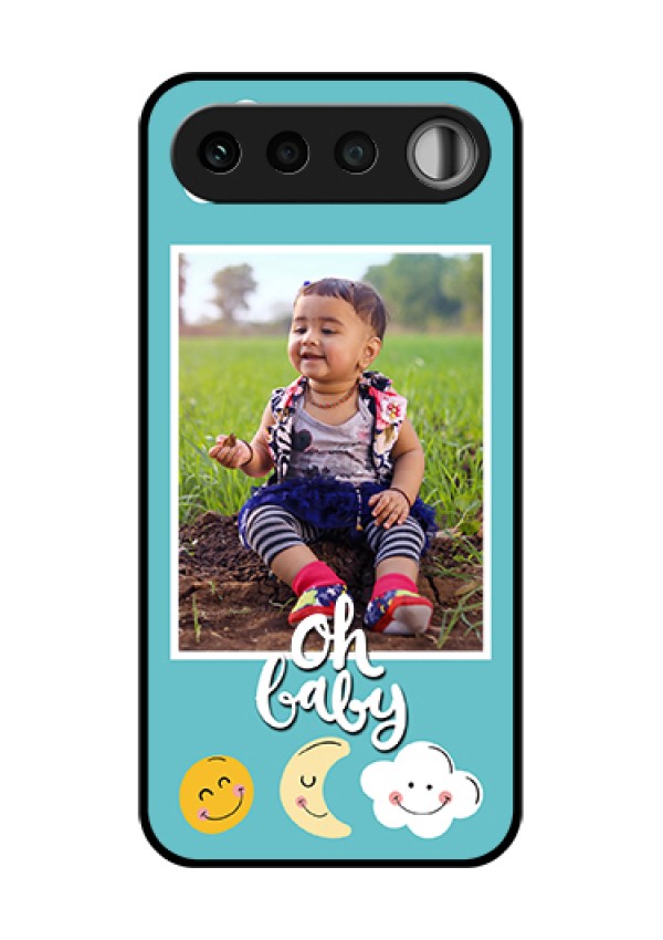 Realme 16 5G Custom Glass Phone Case - Smiley Kids Stars Design