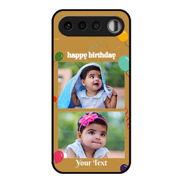 Realme 16 5G Custom Glass Phone Case - Image Holder With Birthday Celebrations Design