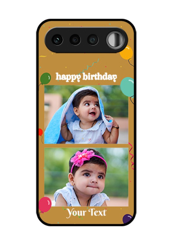 Realme 16 5G Custom Glass Phone Case - Image Holder With Birthday Celebrations Design
