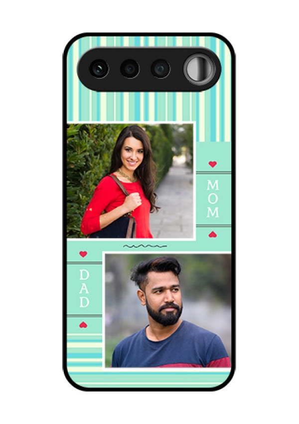 Realme 16 5G Custom Glass Phone Case - Mom & Dad Pic Design