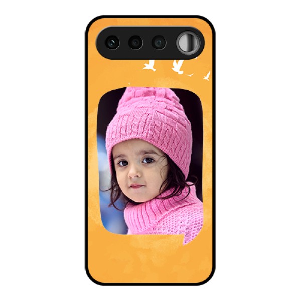 Realme 16 5G Custom Glass Phone Case - Water Color Design With Bird Icons Realme 16 5G Custom Glass Phone Case - Water Color Design With Bird Icons