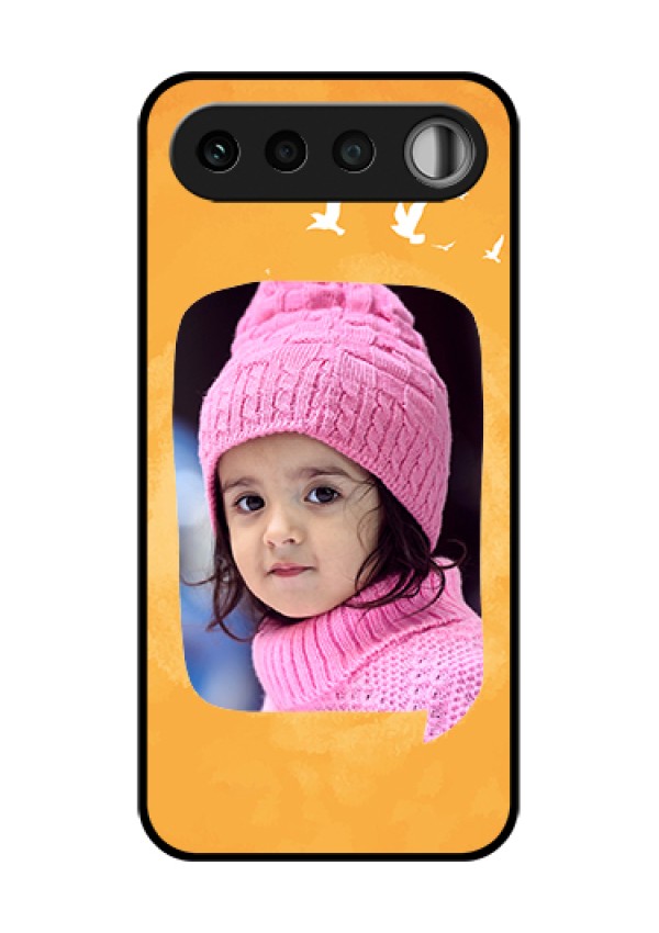 Realme 16 5G Custom Glass Phone Case - Water Color Design With Bird Icons