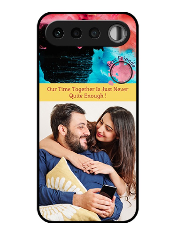 Custom Realme 16 5G Custom Glass Phone Case - Quote With Acrylic Painting Design