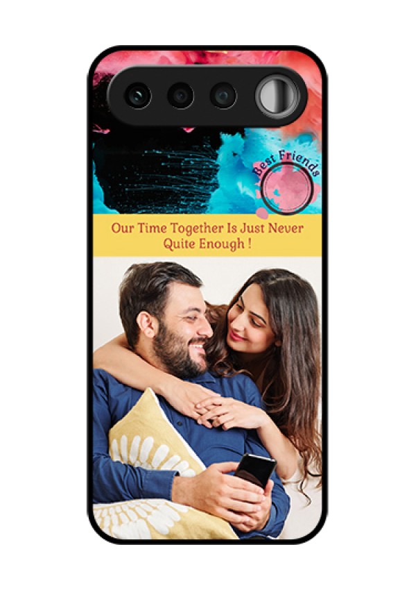 Realme 16 5G Custom Glass Phone Case - Quote With Acrylic Painting Design