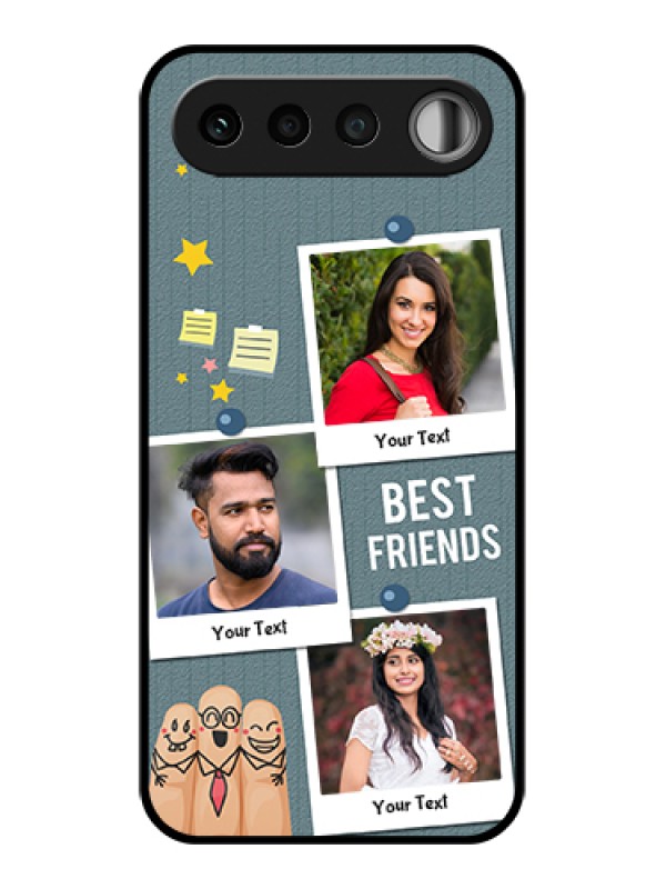 Custom Realme 16 5G Custom Glass Phone Case - Sticky Frames And Friendship Design