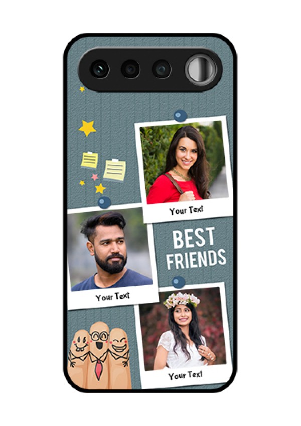 Realme 16 5G Custom Glass Phone Case - Sticky Frames And Friendship Design
