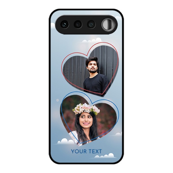 Realme 16 5G Custom Glass Phone Case - Blue Color Couple Design Realme 16 5G Custom Glass Phone Case - Blue Color Couple Design