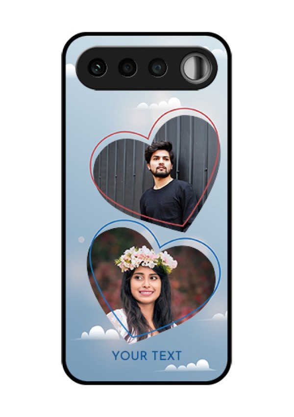 Realme 16 5G Custom Glass Phone Case - Blue Color Couple Design