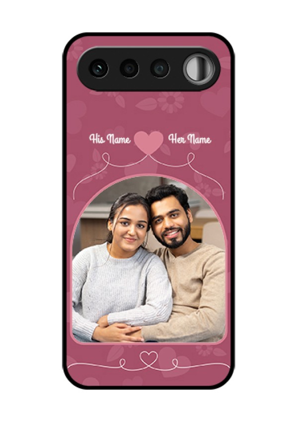 Realme 16 5G Custom Glass Phone Case - Love Floral Design