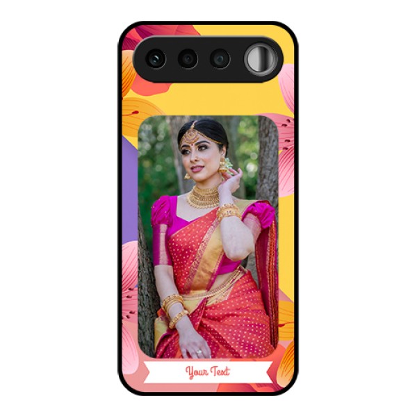 Realme 16 5G Custom Glass Phone Case - 3 Image With Vintage Floral Design Realme 16 5G Custom Glass Phone Case - 3 Image With Vintage Floral Design