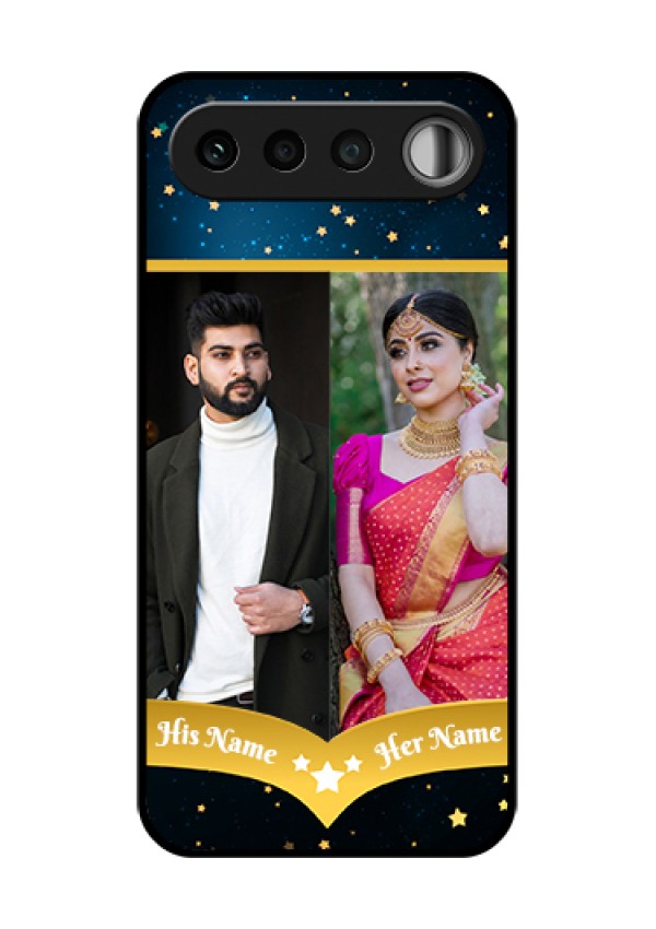 Realme 16 5G Custom Glass Phone Case - Galaxy Stars Backdrop Design