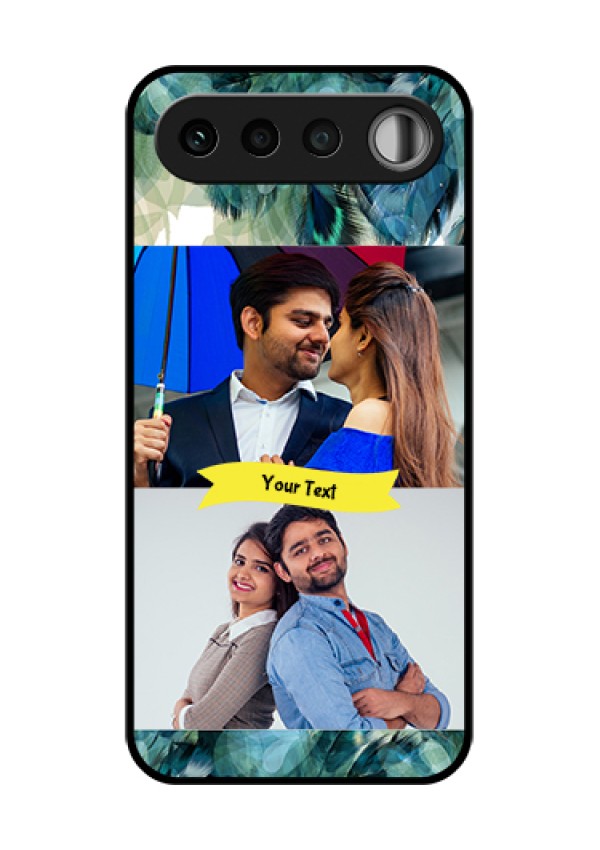 Realme 16 5G Custom Glass Phone Case - Image With Boho Peacock Feather Design