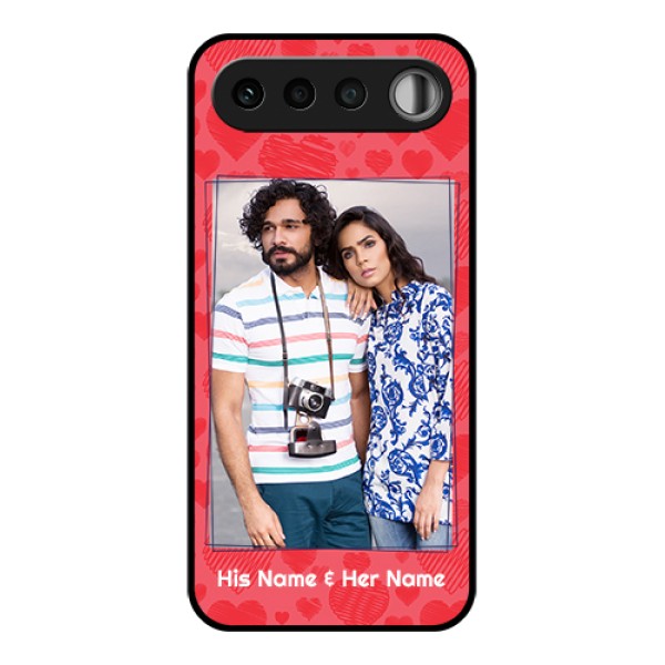 Realme 16 5G Custom Glass Phone Case - With Red Heart Symbols Design Realme 16 5G Custom Glass Phone Case - With Red Heart Symbols Design