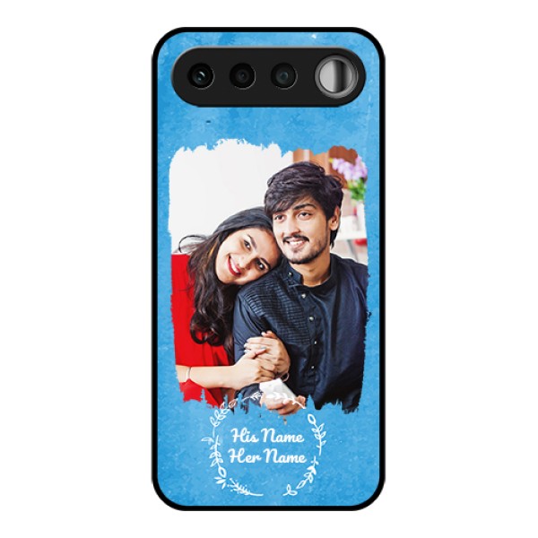 Realme 16 5G Custom Glass Phone Case - Blue Color Vintage Design Realme 16 5G Custom Glass Phone Case - Blue Color Vintage Design