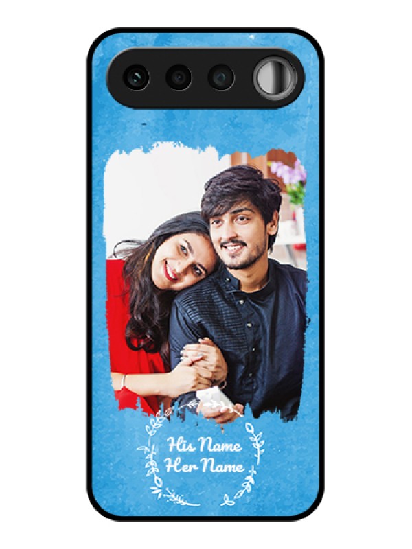 Custom Realme 16 5G Custom Glass Phone Case - Blue Color Vintage Design