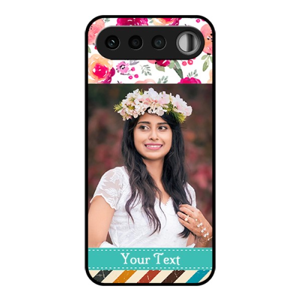 Realme 16 5G Custom Glass Phone Case - Water Colors Floral Design Realme 16 5G Custom Glass Phone Case - Water Colors Floral Design