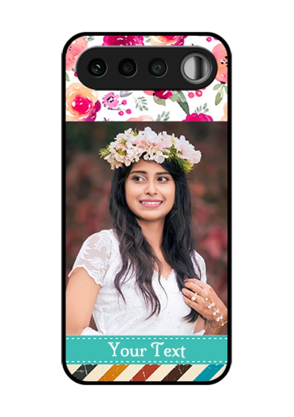 Realme 16 5G Custom Glass Phone Case - Water Colors Floral Design
