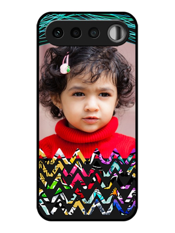 Custom Realme 16 5G Custom Glass Phone Case - Neon Abstract Design