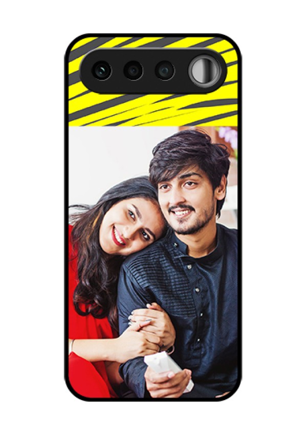 Realme 16 5G Custom Glass Phone Case - Yellow Abstract Design