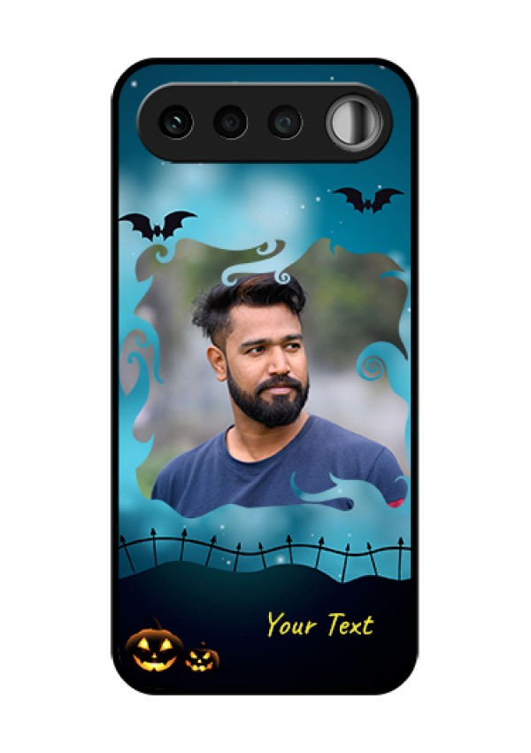 Realme 16 5G Custom Glass Phone Case - Halloween Frame Design