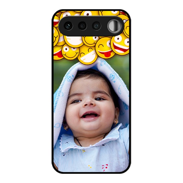 Realme 16 5G Custom Glass Phone Case - With Smiley Emoji Design Realme 16 5G Custom Glass Phone Case - With Smiley Emoji Design