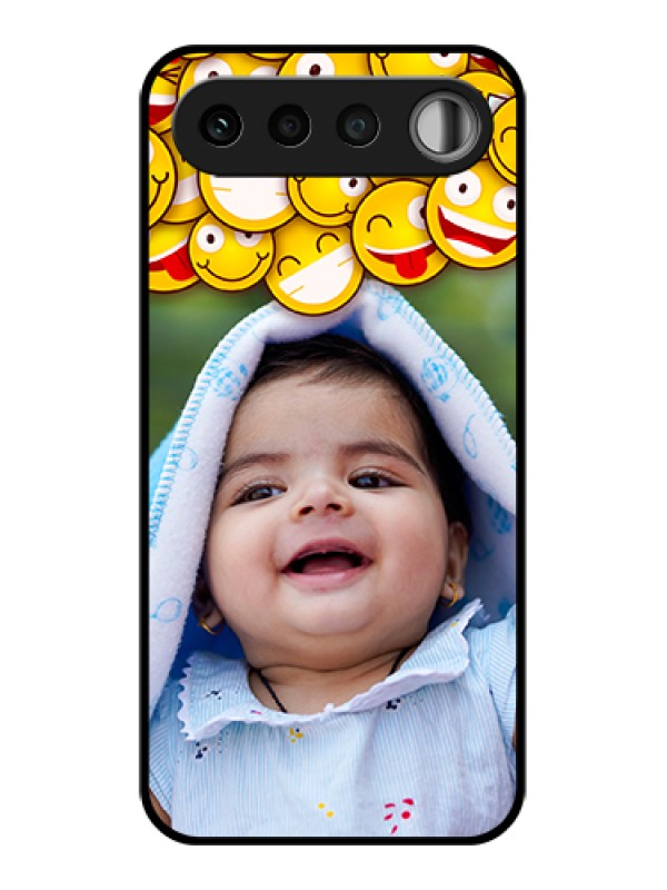 Custom Realme 16 5G Custom Glass Phone Case - With Smiley Emoji Design