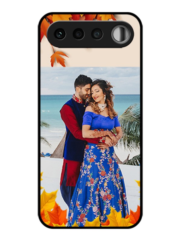 Custom Realme 16 5G Custom Glass Phone Case - Autumn Maple Leaves Design