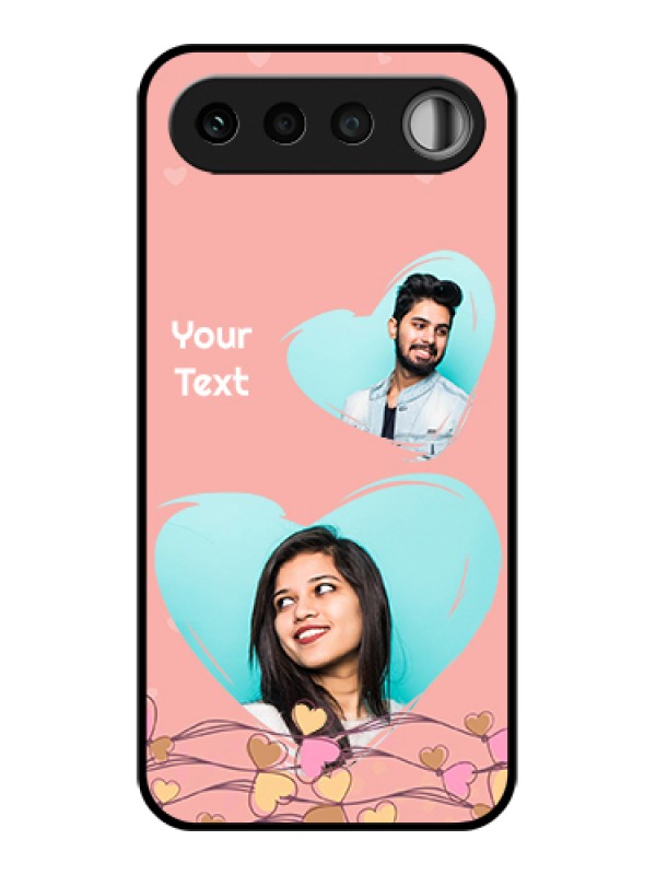 Custom Realme 16 5G Custom Glass Phone Case - Love Doodle Design