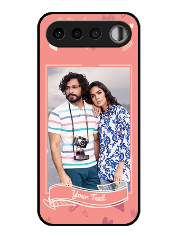 Custom Realme 16 5G Custom Glass Phone Case - Love Doodle Art Design