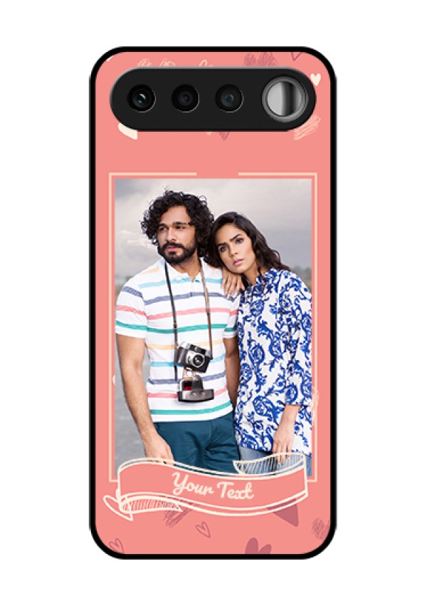 Realme 16 5G Custom Glass Phone Case - Love Doodle Art Design